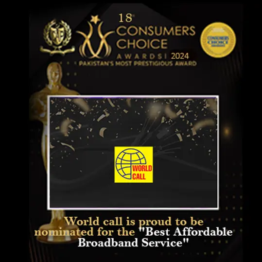 WorldCall Nominated for the 18th Consumer Choice Awards for Best Affordable Broadband Service